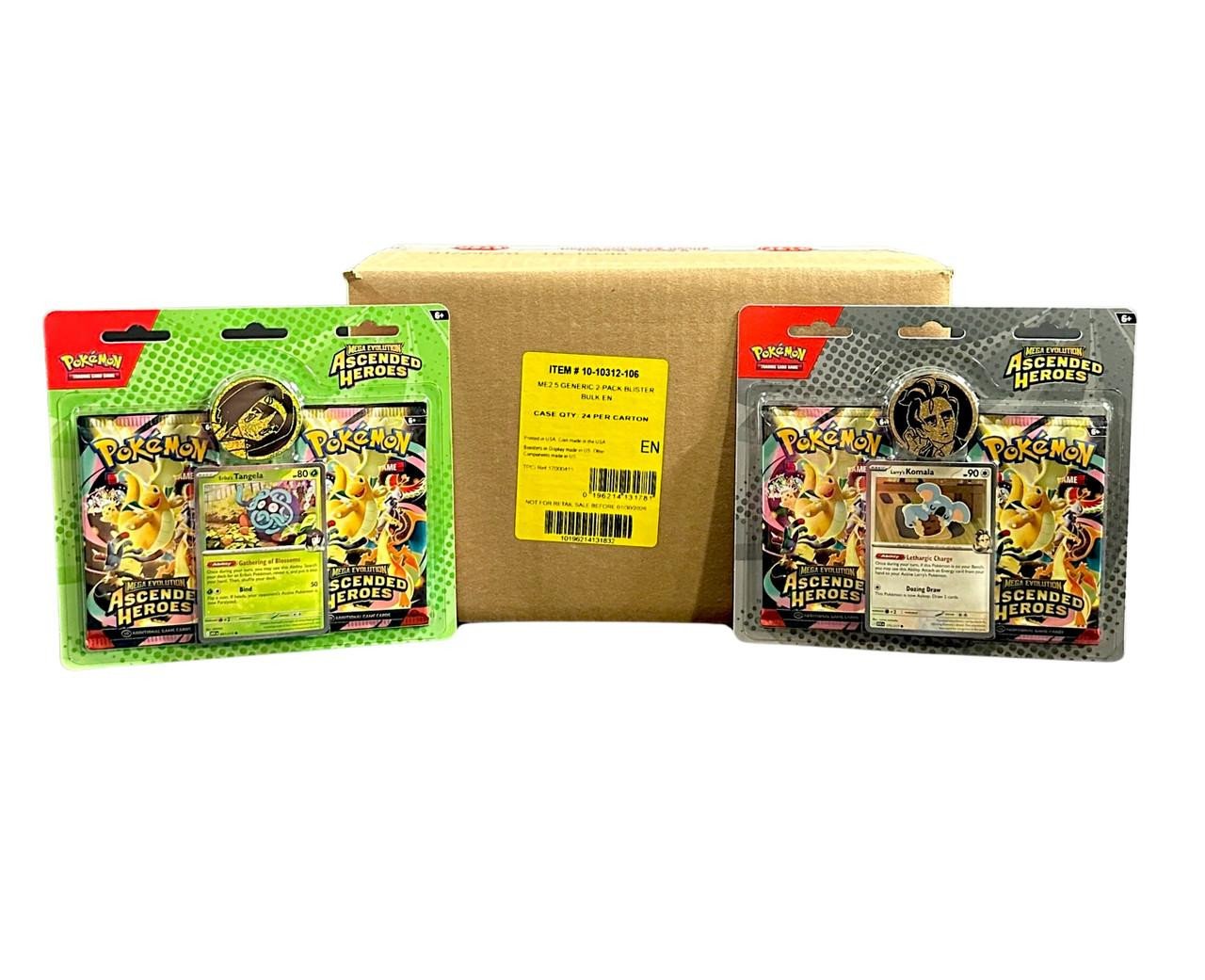 POKEMON MEGA EVOLUTION ASCENDED HEROES 2 PACK BLISTER 24 PACK BOX 11 POKEMON MEGA EVOLUTION ASCENDED HEROES 2 PACK BLISTER 24 PACK BOX - Image 3