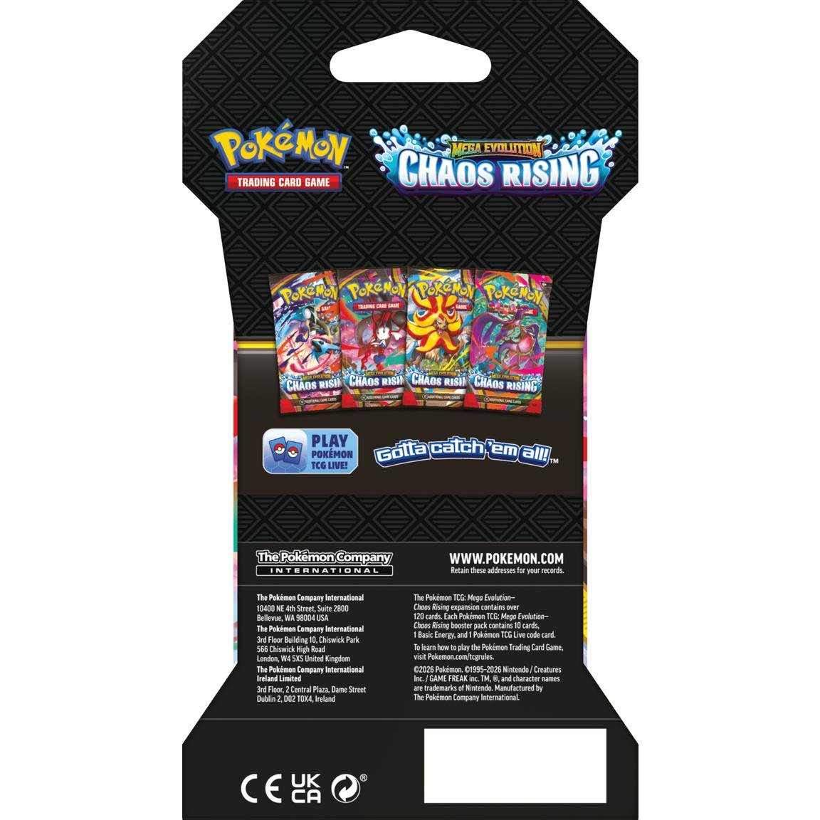 Buy Pokemon Trading Card Game: Chaos Rising Sleeved Booster Pack - Authentic & Sealed | Poké TCG Collection 12 Buy Pokemon Trading Card Game: Chaos Rising Sleeved Booster Pack - Authentic & Sealed | Poké TCG Collection - Image 4