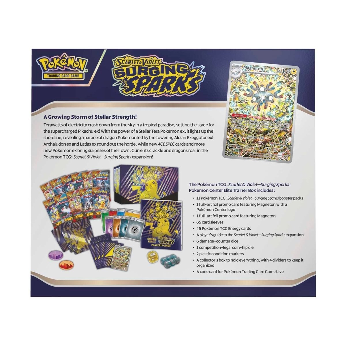 Buy Pokémon TCG: Scarlet & Violet-Surging Sparks Pokémon Center Elite Trainer Box- Authentic & Sealed | Poké TCG Collection. 18 Buy Pokémon TCG: Scarlet & Violet-Surging Sparks Pokémon Center Elite Trainer Box- Authentic & Sealed | Poké TCG Collection. - Image 10