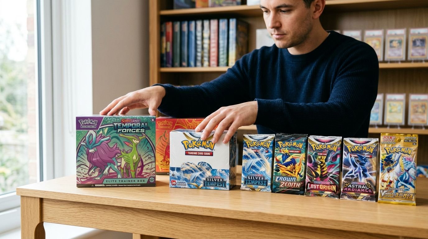sealed-pokemon-products-explained-booster-packs-booster-boxes-etbs-and-m-1781764695587 Pokémon TCG sealed products including booster boxes, ETBs and booster bundles